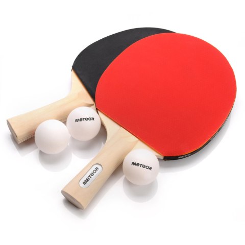 Zestaw do tenisa stołowego Meteor 2 rakietki, 3 piłeczki Zestaw do tenisa stołowego Meteor 2 rakietki, 3 piłeczki