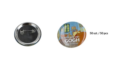 Kpl. 50 przypinek - V. van Gogh, Pokój (CARMANI) Kpl. 50 przypinek - V. van Gogh, Pokój (CARMANI)