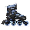 NA0189 ZESTAW LED ŁYŻWOROLKI OCHRANIACZE MOONBEAM NIEBIESKIE ROZM. L(39-42) NILS EXTREME
