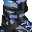 NA0189 ZESTAW LED ŁYŻWOROLKI OCHRANIACZE MOONBEAM NIEBIESKIE ROZM. M(35-38) NILS EXTREME