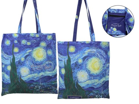 Torba na ramię, składana - V. van Gogh, Gwiaździsta Noc (CARMANI) Torba na ramię, składana - V. van Gogh, Gwiaździsta Noc (CARMANI)
