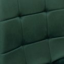 Krzesło welurowe MONTANA VELVET ciemnozielone