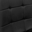 Krzesło welurowe MONTANA VELVET czarne