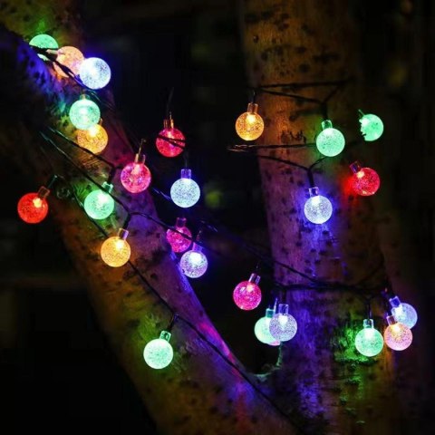 LAMPA SOLARNA OGRODOWA GIRLANDA ŁAŃCUCH SOLARNY 4,9M 40LED MULTIKOLOR LAMPA SOLARNA OGRODOWA GIRLANDA ŁAŃCUCH SOLARNY 4,9M 40LED MULTIKOLOR