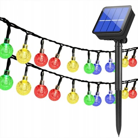 LAMPA SOLARNA OGRODOWA GIRLANDA ŁAŃCUCH SOLARNY 4,9M 40LED MULTIKOLOR LAMPA SOLARNA OGRODOWA GIRLANDA ŁAŃCUCH SOLARNY 4,9M 40LED MULTIKOLOR
