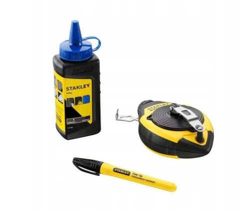 LINKA TRASERSKA 30M + KREDA 115G + MARKER FINE TIPE FATMAX (1/6) STANLEY LINKA TRASERSKA 30M + KREDA 115G + MARKER FINE TIPE FATMAX (1/6) STANLEY