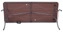 Zestaw cateringowy Rattan brąz stół 180 cm+ 2 ławki