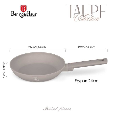 PATELNIA TYTANOWA 24cm BERLINGER HAUS BH-8083 TAUPE