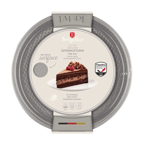TORTOWNICA FORMA TYTANOWA 26cm BERLINGER HAUS BH-7937 TAUPE TORTOWNICA FORMA TYTANOWA 26cm BERLINGER HAUS BH-7937 TAUPE