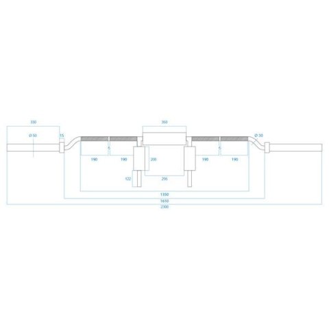 GOL320 GRYF OLIMPIJSKI ŁAMANY 230 CM Z ZACISKAMI LOCK JAW GOL320 GRYF OLIMPIJSKI ŁAMANY 230 CM Z ZACISKAMI LOCK JAW
