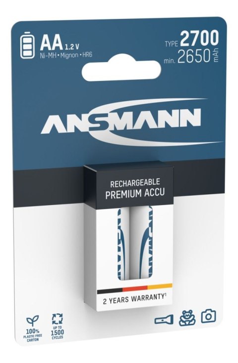 Akumulator Ansmann NiMH AAHR6 typ 2700 2 szt Akumulator Ansmann NiMH AAHR6 typ 2700 2 szt