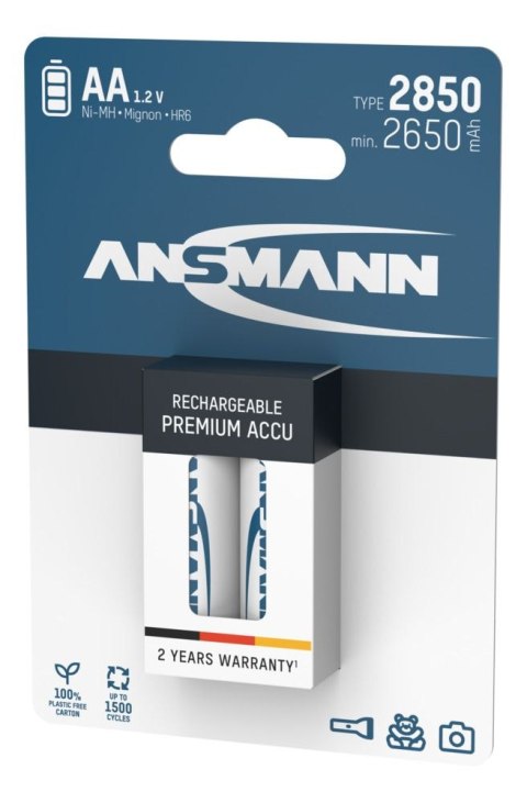 Akumulator Ansmann NiMH AAHR6 typ 2850 2 szt Akumulator Ansmann NiMH AAHR6 typ 2850 2 szt