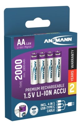 Akumulatory Ansmann LiIon AA typ 2000 4 szt