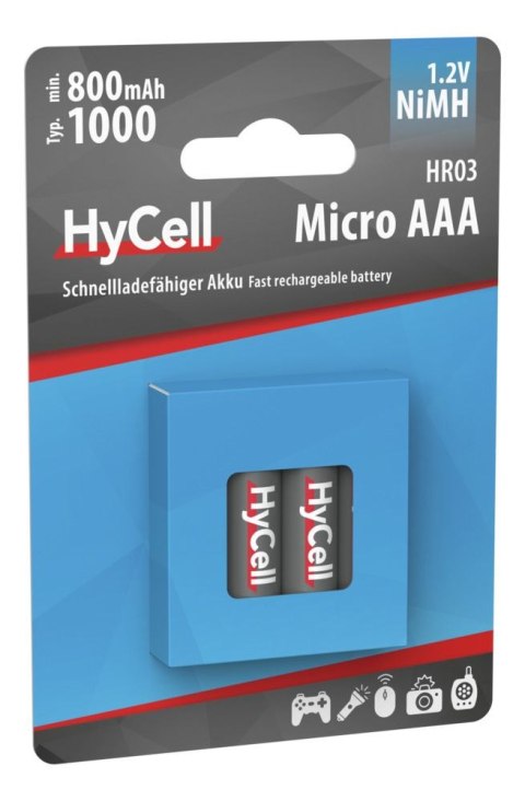 Akumulatory HyCell NiMH AAA HR03 typ 1000 4 szt Akumulatory HyCell NiMH AAA HR03 typ 1000 4 szt