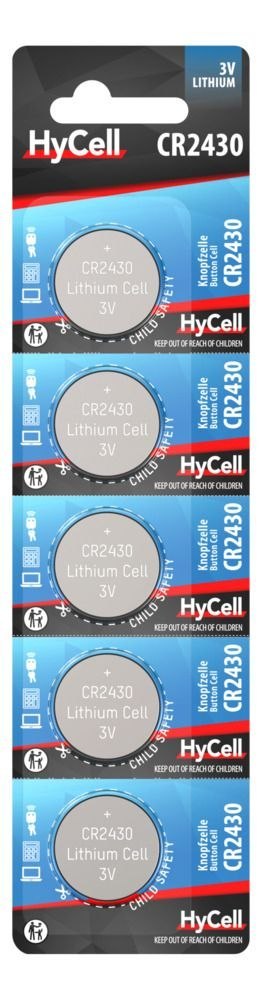 Baterie litowe HyCell CR2430 3V 5 szt Baterie litowe HyCell CR2430 3V 5 szt