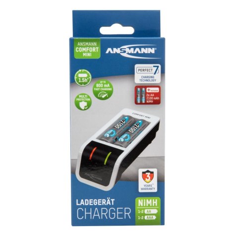 Ładowarka Ansmann Comfort Mini 2x AA 2100mAh Ładowarka Ansmann Comfort Mini 2x AA 2100mAh