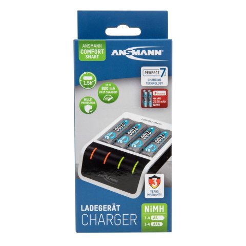 Ładowarka Ansmann Comfort Smart 4x AA 2100 Ładowarka Ansmann Comfort Smart 4x AA 2100