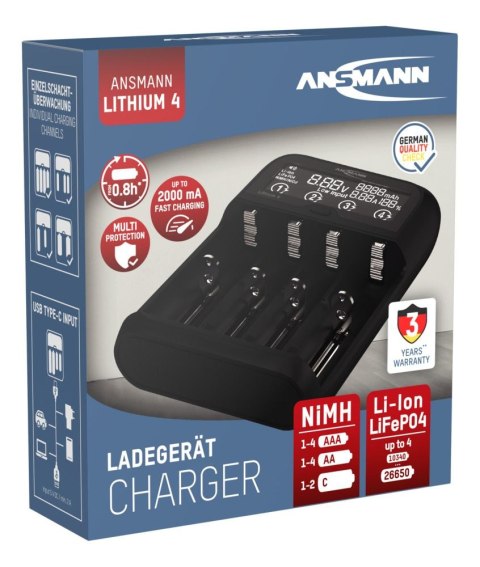 Ładowarka Ansmann Lithium 4 do Lilon AAAAA Ładowarka Ansmann Lithium 4 do Lilon AAAAA