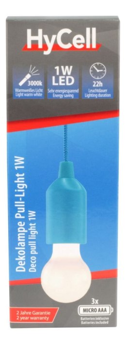 Lampa LED HyCell PL1W 25 lm 3xAAA niebieska