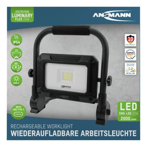 Lampa robocza Ansmann FL20WR 2000 lm aku Lampa robocza Ansmann FL20WR 2000 lm aku