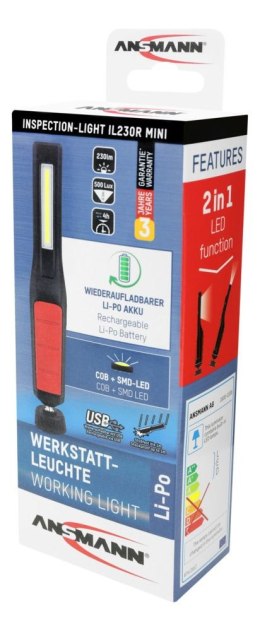 Lampa warsztatowa Ansmann IL230R230lm aku