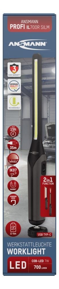 Lampa warsztatowa Ansmann IL700R700lm aku Lampa warsztatowa Ansmann IL700R700lm aku