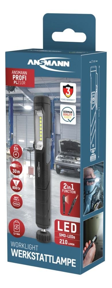 Lampa warsztatowa Ansmann PL210R210lm aku Lampa warsztatowa Ansmann PL210R210lm aku