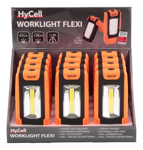 Lampa warsztatowa HyCell COB LED Flexi 3xAAA Lampa warsztatowa HyCell COB LED Flexi 3xAAA