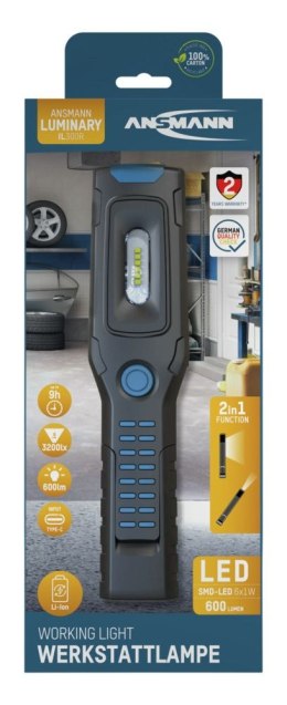 Lampa warsztatowa LED Ansmann IL300R 600 lm aku