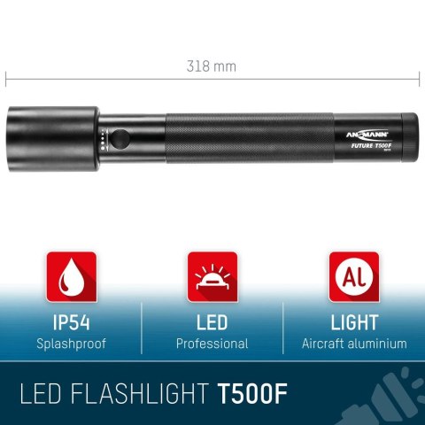 Latarka Ansmann LED Torch Future T500F970 lm 3xD Latarka Ansmann LED Torch Future T500F970 lm 3xD