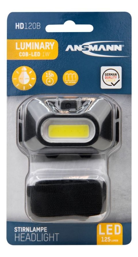 Latarka czołowa LED Ansmann HD120B 125 lm 3xAAA Latarka czołowa LED Ansmann HD120B 125 lm 3xAAA