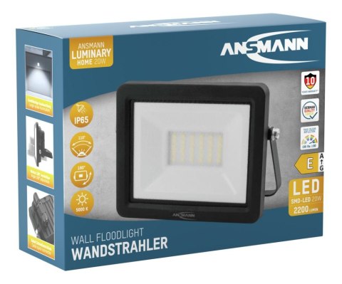 Reflektor ścienny Ansmann WFL20W 2200lm 230V 20W Reflektor ścienny Ansmann WFL20W 2200lm 230V 20W