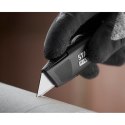 NÓŻ HEAVY DUTY OSTRZE TRAPEZ STAŁE METALOWY CZARNY