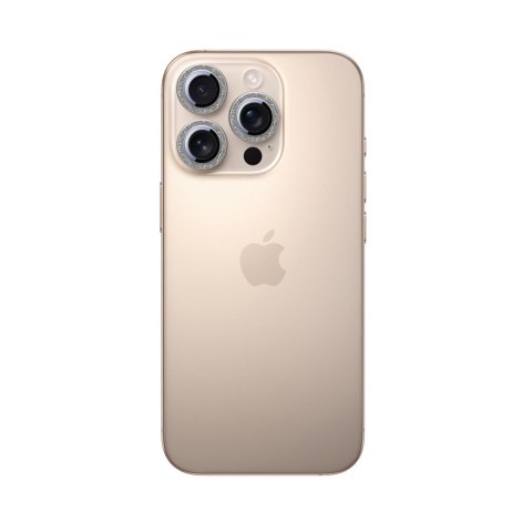 Szkło ochronne na obiektywy iPhone 16 Pro/16 Pro Max - srebrne