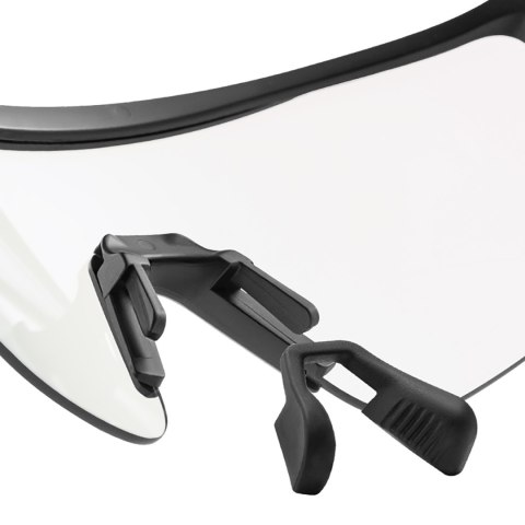 Okulary rowerowe polaryzacyjne z filtrem UV i wkładką korekcyjną - białe Okulary rowerowe polaryzacyjne z filtrem UV i wkładką korekcyjną - białe