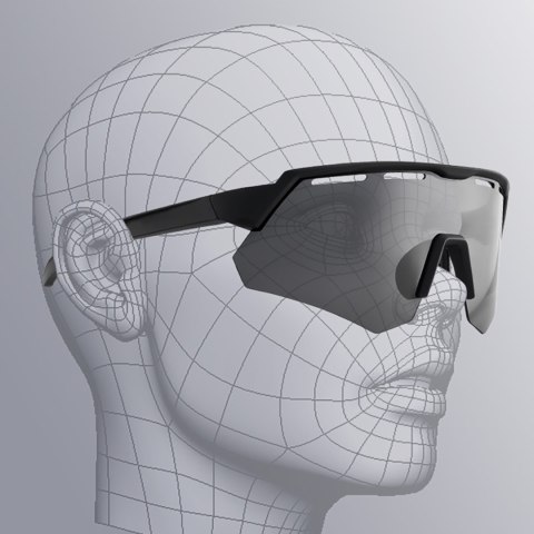Okulary rowerowe polaryzacyjne z filtrem UV i wkładką korekcyjną - szare Okulary rowerowe polaryzacyjne z filtrem UV i wkładką korekcyjną - szare