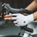 Rękawiczki rowerowe kolarskie szosowe rozmiar S - biało-czarne
