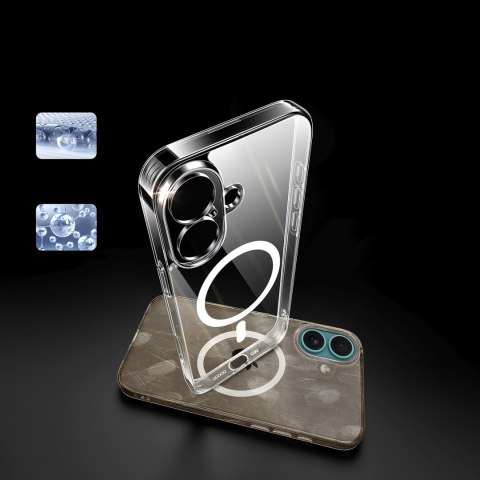 Etui case na iPhone 16 Classy Clear Magnetic z MagSafe - przezroczyste Etui case na iPhone 16 Classy Clear Magnetic z MagSafe - przezroczyste