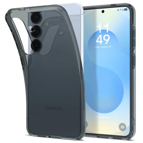 Etui na Samsung Galaxy S25 Liquid Crystal - czarne przezroczyste Etui na Samsung Galaxy S25 Liquid Crystal - czarne przezroczyste