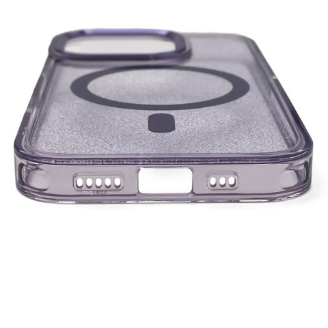 Etui ochronne na Samsung Galaxy S24 FE Glitter Case MagSafe - fioletowe z brokatem Etui ochronne na Samsung Galaxy S24 FE Glitter Case MagSafe - fioletowe z brokatem