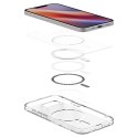 Etui case na iPhone 16e Ultra Hybrid MagSafe - białe półprzezroczyste