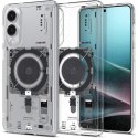 Etui na Samsung Galaxy S25 Edge z nadrukiem Ultra Hybrid Mag z MagSafe - przezroczyste