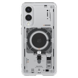 Etui na Samsung Galaxy S25 Edge z nadrukiem Ultra Hybrid Mag z MagSafe - przezroczyste