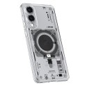 Etui na Samsung Galaxy S25 Edge z nadrukiem Ultra Hybrid Mag z MagSafe - przezroczyste