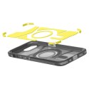 Etui plecki na iPhone 16e z podstawką Tough Armor MagSafe - przezroczysto-szare