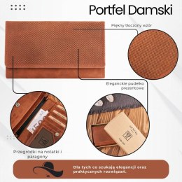 Skórzana torba męska na laptopa wytrzymała pojemna brązowa vintage Paolo Peruzzi T-106-HBR