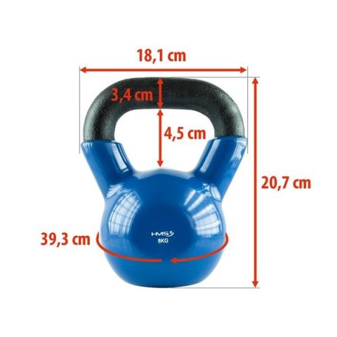 KNV08 KETTLEBELL POKRYTY WINYLEM 8.0 KG HMS KNV08 KETTLEBELL POKRYTY WINYLEM 8.0 KG HMS