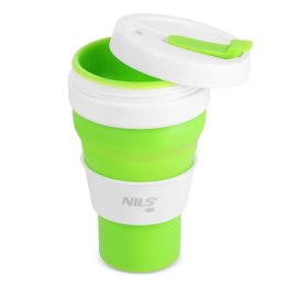 NC4103 KUBEK SILIKONOWY SKŁADANY 600ML JASNO ZIELONY NILS CAMP