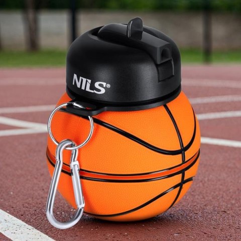 NC4104 KUBEK SILIKONOWY SKŁADANY 550ML BASKETBALL NILS NC4104 KUBEK SILIKONOWY SKŁADANY 550ML BASKETBALL NILS
