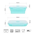 NC4105 POJEMNIK/LUNCH BOX SKŁADANY MIĘTOWY 500ML NILS CAMP